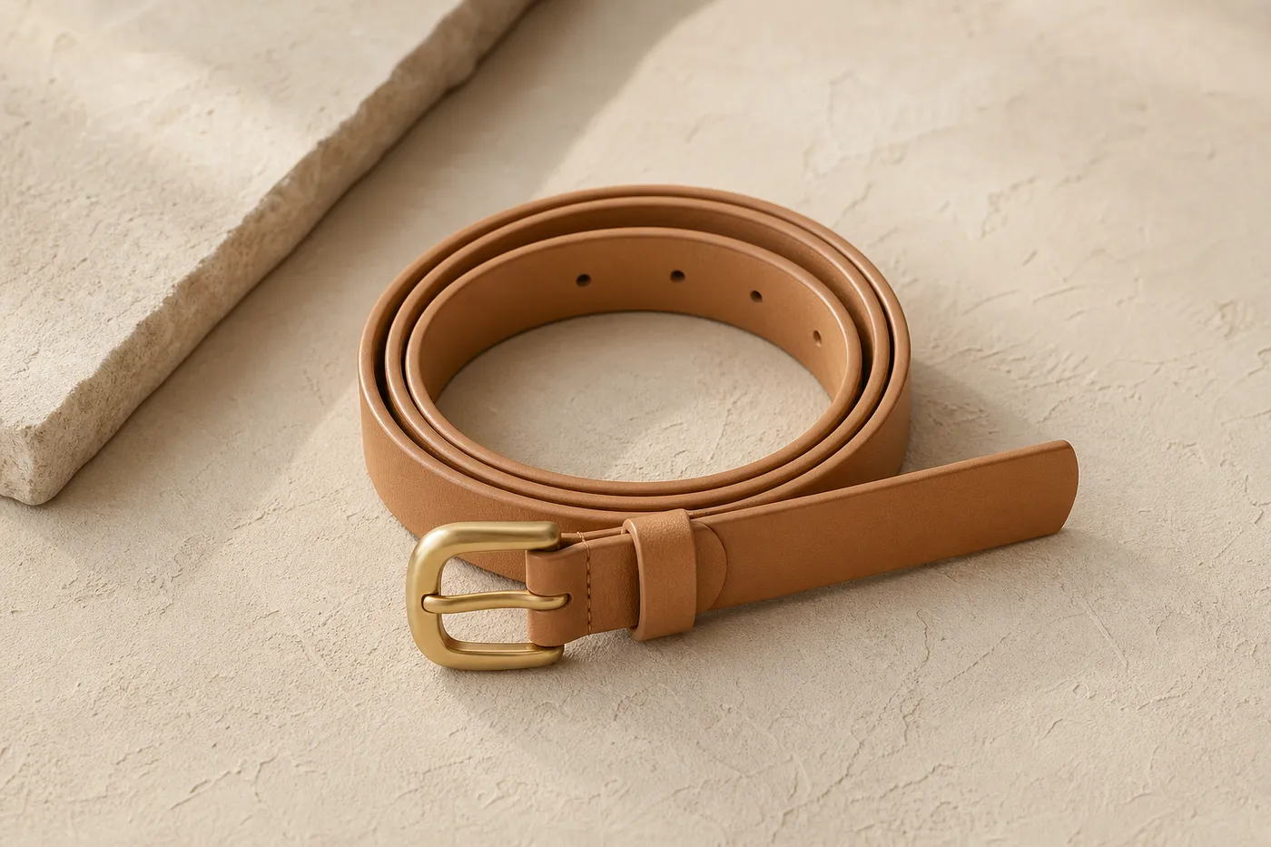 Slim Vegan Leather Belt — Iconic