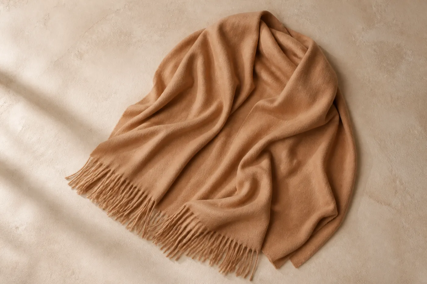 Oversized Fringed Stole No.05