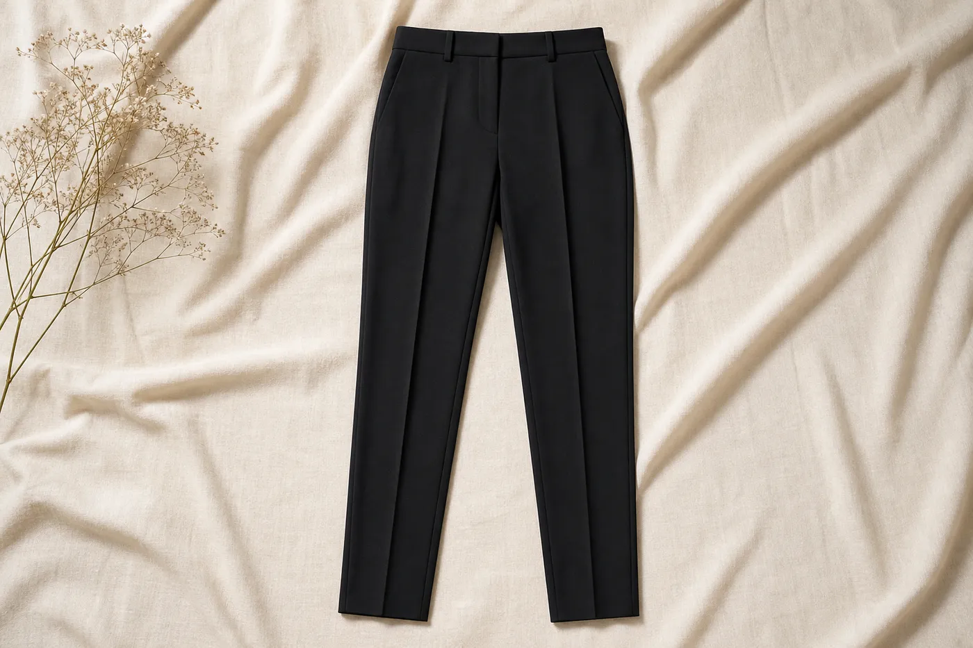 Cigarette Trousers in Crêpe No.07