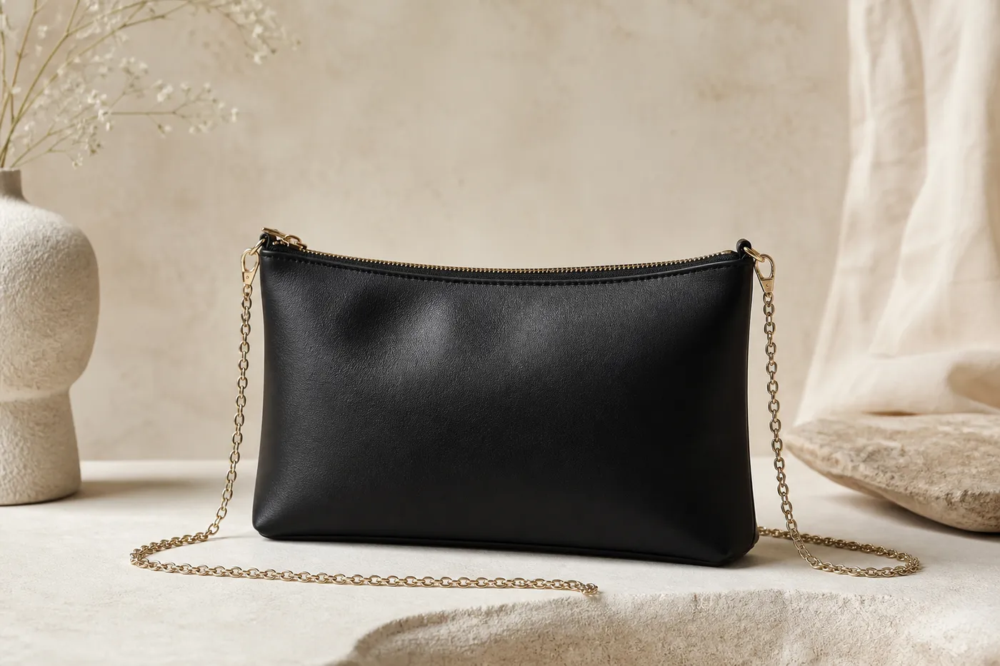 Signature Chain-Strap Evening Clutch