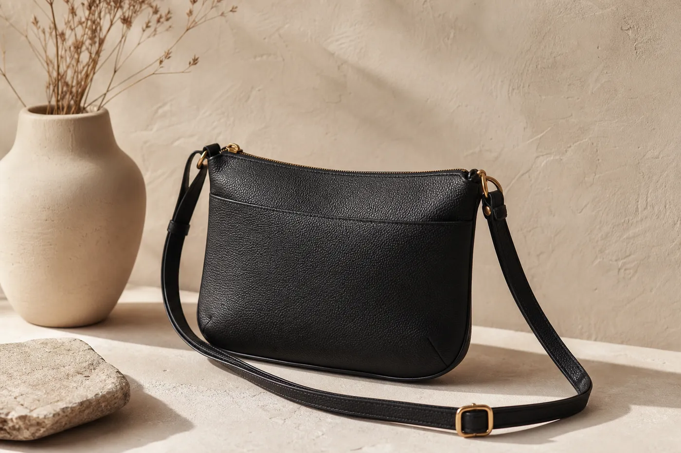 Mini Vegan-Leather Crossbody Essential
