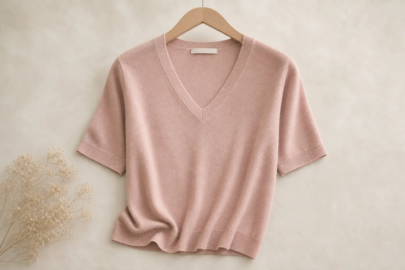 Signature Fine Knit V-Neck Top No.06